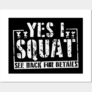 Yes I Squat Posters and Art